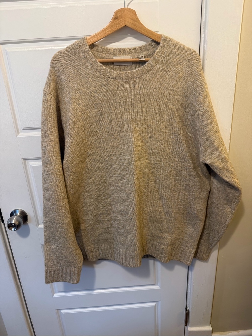 Classic Crewneck Men’s Sweater - Beige